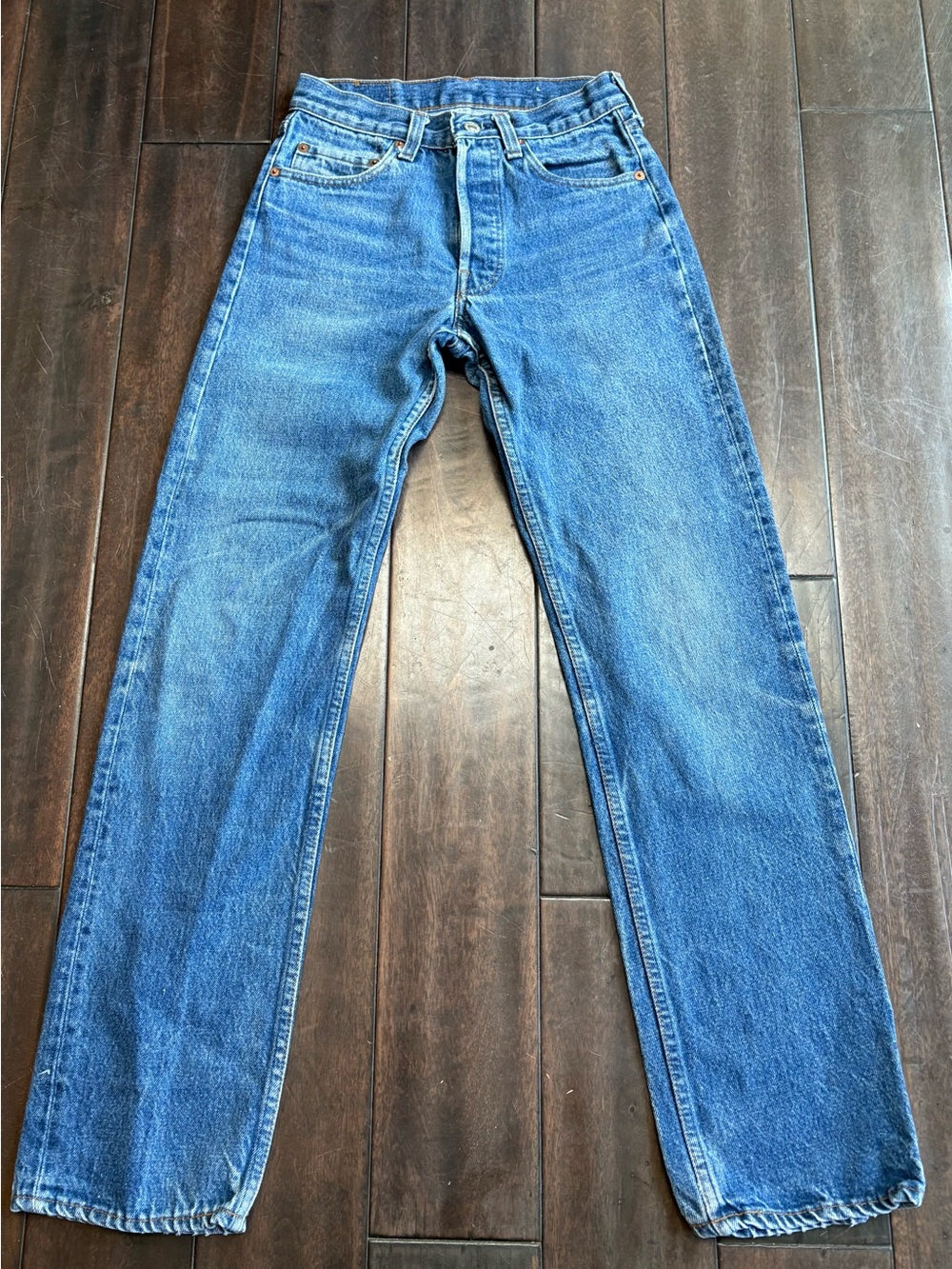 Vintage 1980’s Levi's 501 Button-Fly Medium Wash Blue Jeans - Made in USA